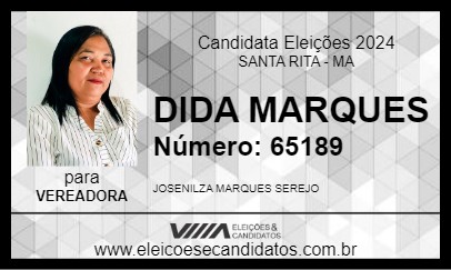 Candidato DIDA MARQUES 2024 - SANTA RITA - Eleições