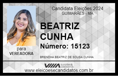 Candidato BEATRIZ CUNHA 2024 - GUIMARÃES - Eleições