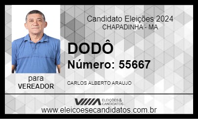 Candidato DODÔ 2024 - CHAPADINHA - Eleições