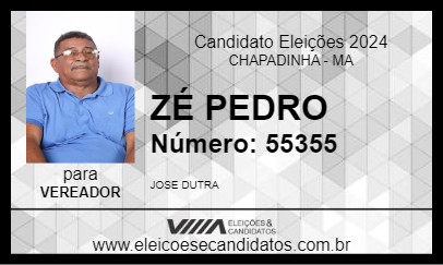 Candidato ZÉ PEDRO 2024 - CHAPADINHA - Eleições