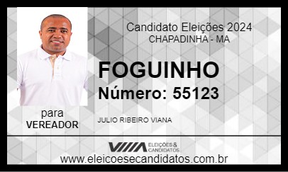 Candidato FOGUINHO 2024 - CHAPADINHA - Eleições