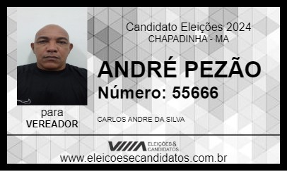 Candidato ANDRÉ PEZÃO 2024 - CHAPADINHA - Eleições