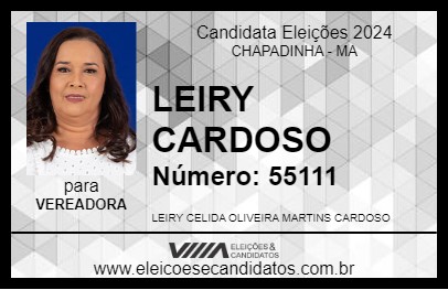 Candidato LEIRY CARDOSO 2024 - CHAPADINHA - Eleições