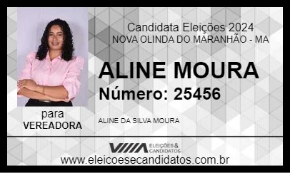 Candidato ALINE MOURA 2024 - NOVA OLINDA DO MARANHÃO - Eleições