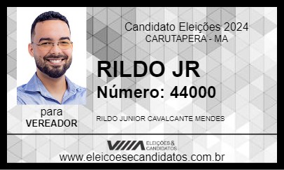 Candidato RILDO JR 2024 - CARUTAPERA - Eleições