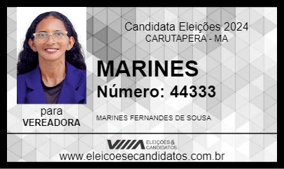 Candidato MARINES 2024 - CARUTAPERA - Eleições