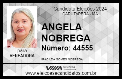 Candidato ANGELA NOBREGA 2024 - CARUTAPERA - Eleições