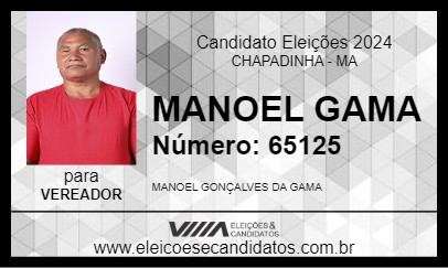 Candidato MANOEL GAMA 2024 - CHAPADINHA - Eleições