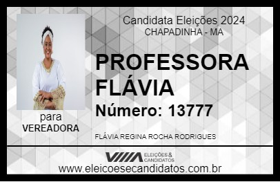 Candidato PROFESSORA FLÁVIA 2024 - CHAPADINHA - Eleições