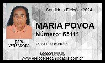 Candidato MARIA POVOA 2024 - CHAPADINHA - Eleições