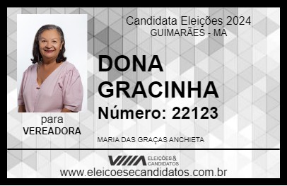 Candidato DONA GRACINHA 2024 - GUIMARÃES - Eleições