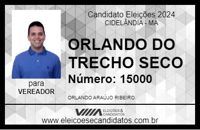 Candidato ORLANDO DO TRECHO SECO 2024 - CIDELÂNDIA - Eleições