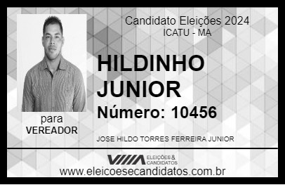 Candidato HILDINHO JUNIOR 2024 - ICATU - Eleições