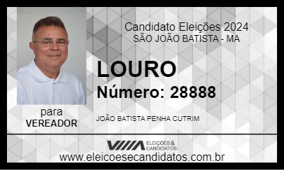 Candidato LOURO 2024 - SÃO JOÃO BATISTA - Eleições