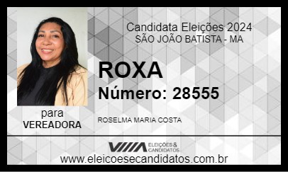 Candidato ROXA 2024 - SÃO JOÃO BATISTA - Eleições