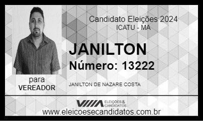 Candidato JANILTON  2024 - ICATU - Eleições