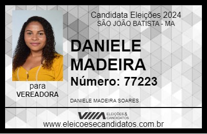 Candidato DANIELE MADEIRA 2024 - SÃO JOÃO BATISTA - Eleições