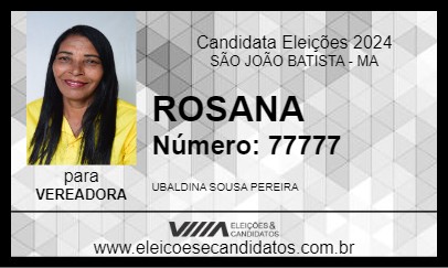 Candidato ROSANA 2024 - SÃO JOÃO BATISTA - Eleições