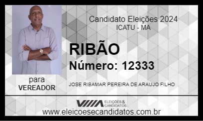 Candidato RIBÃO 2024 - ICATU - Eleições