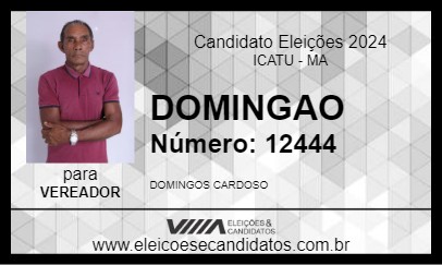 Candidato DOMINGAO 2024 - ICATU - Eleições