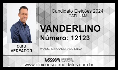 Candidato VANDERLINO 2024 - ICATU - Eleições