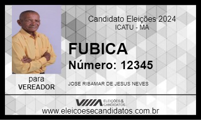 Candidato FUBICA 2024 - ICATU - Eleições