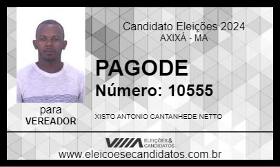 Candidato PAGODE 2024 - AXIXÁ - Eleições