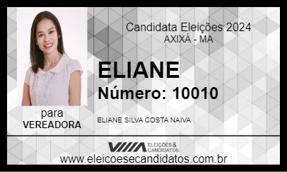 Candidato ELIANE 2024 - AXIXÁ - Eleições