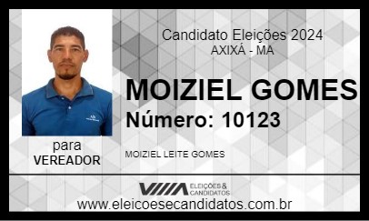 Candidato MOIZIEL GOMES 2024 - AXIXÁ - Eleições