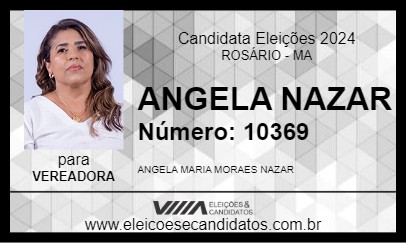 Candidato ANGELA NAZAR 2024 - ROSÁRIO - Eleições