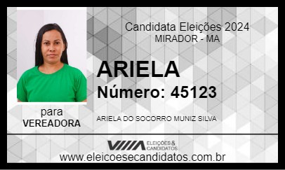 Candidato ARIELA 2024 - MIRADOR - Eleições