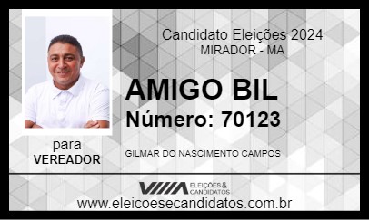 Candidato AMIGO BIL 2024 - MIRADOR - Eleições