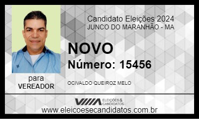 Candidato NOVO 2024 - JUNCO DO MARANHÃO - Eleições