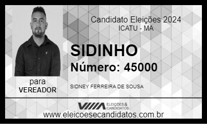 Candidato SIDINHO 2024 - ICATU - Eleições