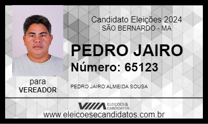 Candidato PEDRO JAIRO 2024 - SÃO BERNARDO - Eleições