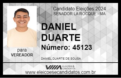 Candidato DANIEL DUARTE 2024 - SENADOR LA ROCQUE - Eleições