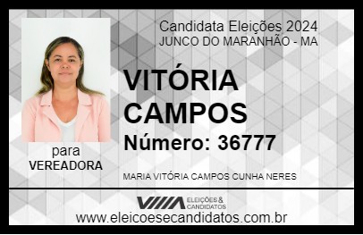 Candidato VITÓRIA CAMPOS 2024 - JUNCO DO MARANHÃO - Eleições