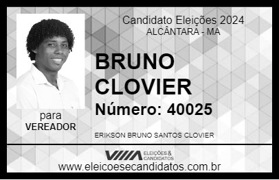 Candidato BRUNO CLOVIER 2024 - ALCÂNTARA - Eleições