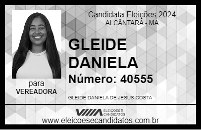 Candidato GLEIDE DANIELA 2024 - ALCÂNTARA - Eleições