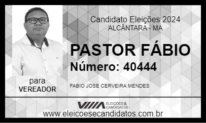 Candidato PASTOR FÁBIO 2024 - ALCÂNTARA - Eleições