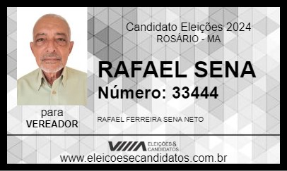 Candidato RAFAEL SENA 2024 - ROSÁRIO - Eleições