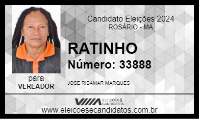 Candidato RATINHO 2024 - ROSÁRIO - Eleições