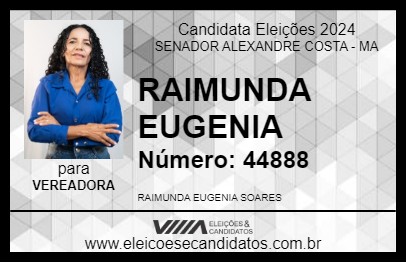 Candidato RAIMUNDA EUGENIA 2024 - SENADOR ALEXANDRE COSTA - Eleições