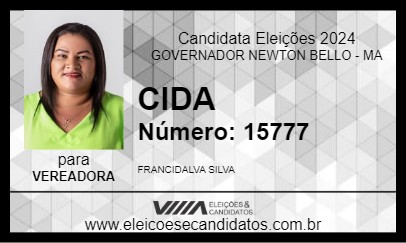 Candidato CIDA 2024 - GOVERNADOR NEWTON BELLO - Eleições