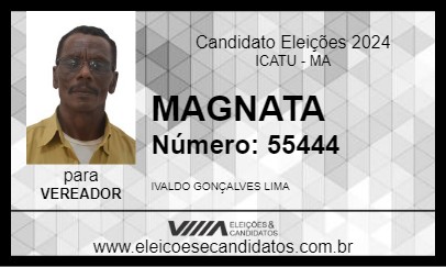 Candidato MAGNATA 2024 - ICATU - Eleições