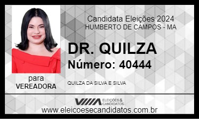 Candidato DR. QUILZA 2024 - HUMBERTO DE CAMPOS - Eleições