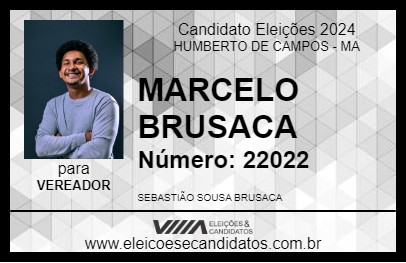 Candidato MARCELO BRUSACA 2024 - HUMBERTO DE CAMPOS - Eleições