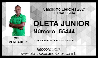 Candidato OLETA JUNIOR 2024 - TURIAÇU - Eleições