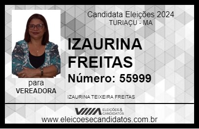 Candidato IZAURINA FREITAS 2024 - TURIAÇU - Eleições