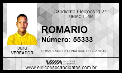 Candidato ROMARIO 2024 - TURIAÇU - Eleições